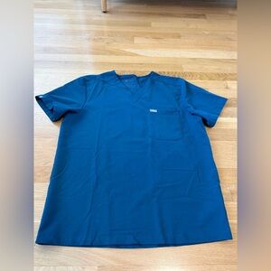 FIGS Men's Leon Two-Pocket Scrub Top Size Large Green/Blue
